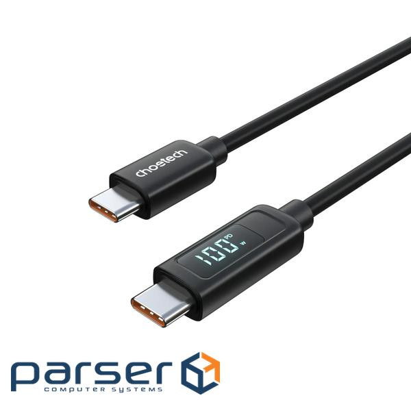 Силіконовий кабель PD100 Вт USB-C до USB-C для циф рового дисплея 1,8 м CHOETECH PD100W U (XCC-1063)