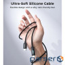 Силіконовий кабель PD100 Вт USB-C до USB-C для циф рового дисплея 1,8 м CHOETECH PD100W U (XCC-1063)