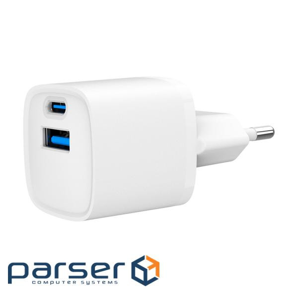 Мережеве ЗУ Gembird TA-UC-PDQC20-W-01