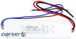 Блок живлення HiSmart 24V, 4.2A, 100W, IP67 (LPV-100-24)