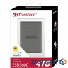 Portable SSD drive TRANSCEND ESD360C 4TB USB3.2 Gen2x2 Gray (TS4TESD360C)
