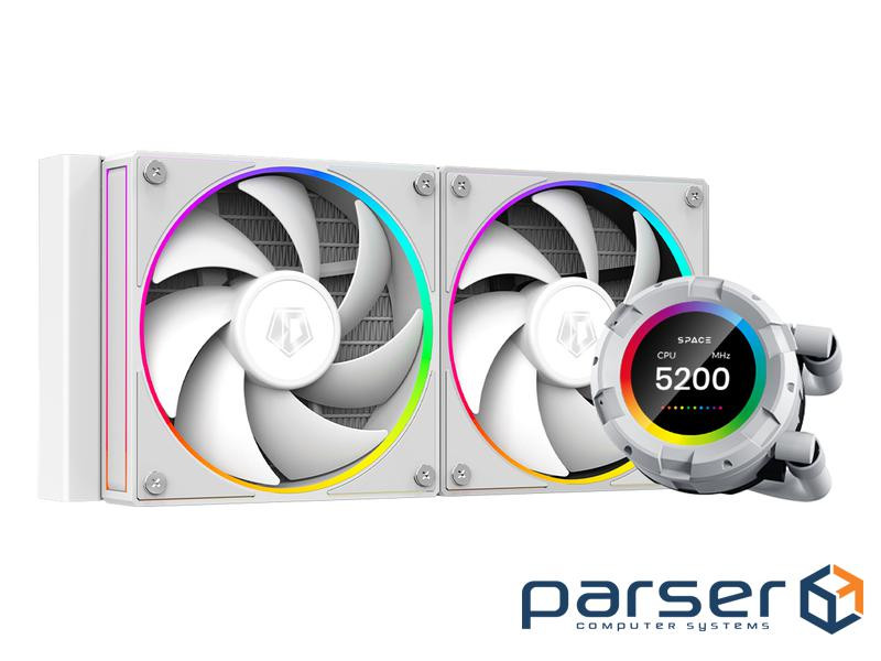 Система водяного охолодження ID-COOLING Space LCD SL240 White