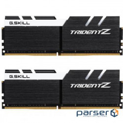 DDR-4 16GB KIT(2*8GB) PC4-25600 (PC4-3200) Trident Z Black H/ White logo G.SKI (F4-3200C16D-16GTZKW)
