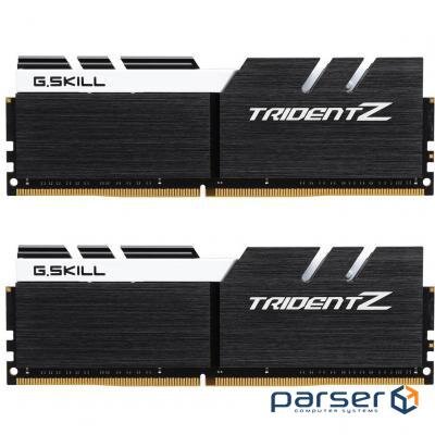 DDR-4 16GB KIT(2*8GB) PC4-25600 (PC4-3200) Trident Z Black H/ White logo G.SKI (F4-3200C16D-16GTZKW)