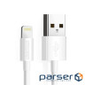 Кабель Choetech USB-Lightning (M/M), 1.8 м , White (IP0027-WH)