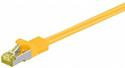 Патч-корд екранувань RJ45 SFTP7 15.0m, patch AWG26 D=6.2mm LSOH Gold Cu, жовтий (75.09.1647-10)