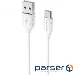 Cable BOROFONE BX19 Benefit USB-A to USB-C 1m White (BX19CW)