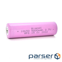 Акумулятор WMP-5000 18650 Li-Ion Tip Top, 2300mAh, 3.7V, Pink (YT27575)