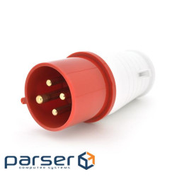 Вилка кабельна SF-024, 4 контакту, 3Р+E, 32А , 380V, IP44