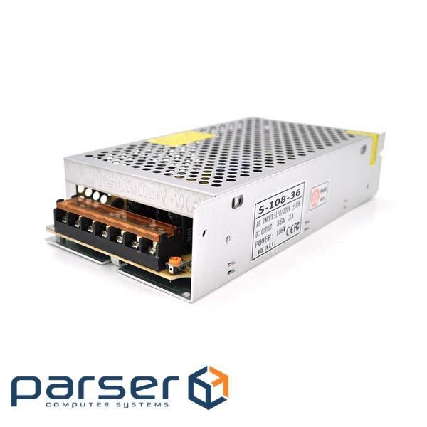 Імпульсний блок живлення 36В 3А (108Вт ) (S-108-36)