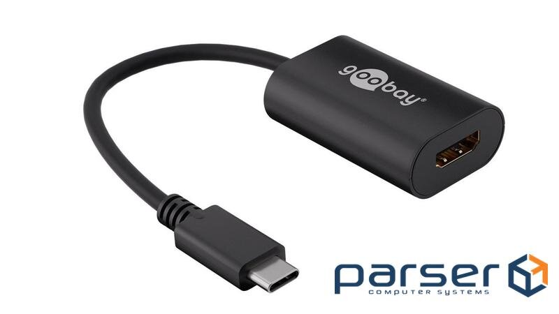 Перехідник моніторний Goobay USB Type-C-HDMI M/F,(USB 3.0) 0.2m Pas 4K@60Hz v2.0 (75.03.8532-1)