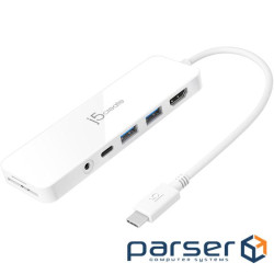 Багатопортовий мультиадаптер J5create JCD373-N, USB Type-C 5-в-1
