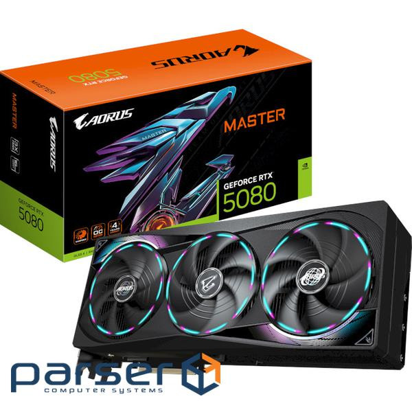 Відеокарта AORUS GeForce RTX 5080 Master 16G (GV-N5080AORUS M-16GD)