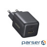 Зарядний пристрій Ugreen X514 1xUSB-C PD20W + 1xUSB GaN black (65737)