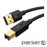 Кабель для принтера USB 2.0 AM/BM 2.0m black Ugreen (20847) (90402021)