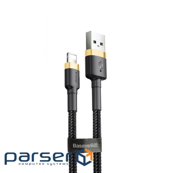 Дата кабель USB 2.0 AM to Lightning 1.0m 1.5A gold-black Baseus (CALKLF-BV1)