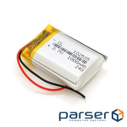 Літій-полімерний акумулятор 10*25*35mm (Li-ion 3.7В 1000мАч ) (102535)