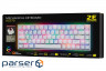 Клавіатура ігрова 2E GAMING KG370 RGB 68key Gateron (2E-KG370UWT-BR)