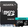 Карта пам"яті microSDXC, 256Gb, ADATA Premier Pro, Class10 UHS-I U3 V30 A2, (AUSDX256GUI3V30SA2-RA1)