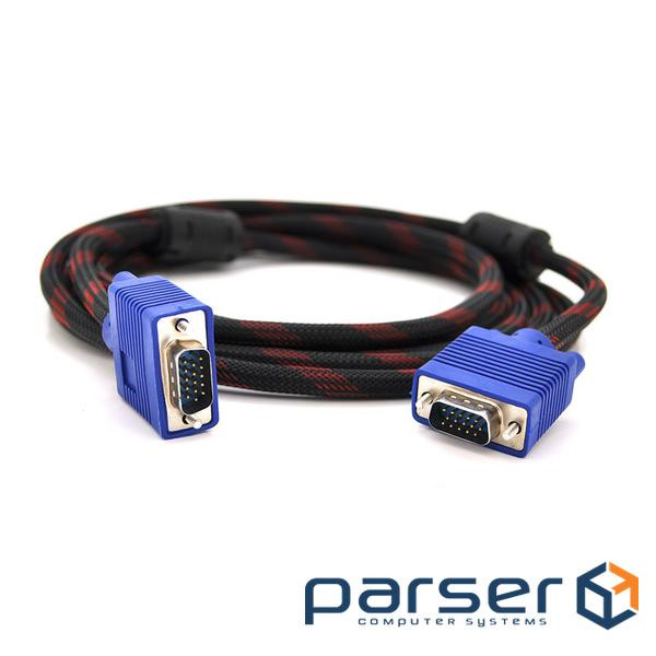 Кабель Merlion VGA-VGA 3+4, 1,5m, (тато-тато ) (YT-VGA(M)/(M)3+4NY-1.5m)