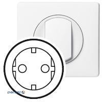 The front panel of the electrical outlet Legrand Schuko with PE (screw and screwless clamp ), Ce (068131)