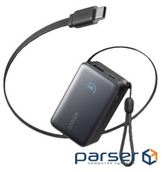 зовн. акум. ANKER Nano - 10000 mAh 45W Built-In USB-C Cable (Чорний) (A1638H11)