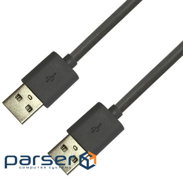 Кабель USB AM-AM, 1.0 м, чорний (S0598)