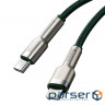 Кабель Baseus Cafule metal Type-C to Lightning PD 20W 2M Зелений (CATLJK-B06) (CATLJK-B06 2м )