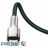 Кабель Baseus Cafule metal Type-C to Lightning PD 20W 2M Зелений (CATLJK-B06) (CATLJK-B06 2м )
