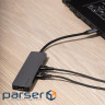 Type-C-Хаб Proove Iron Link 6 in 1 (2*USB3.0 + SD/TF + RJ45 + HDMI) silver (HBI700010004 silver)