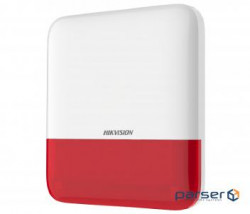 Бездротова зовнішня сирена (червона ) Hikvision DS-PS1-E-WE-Red