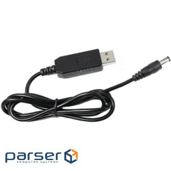 Кабель живлення USB to DC5.5*2.1 5V to 12V 1.0m Value (S1016)