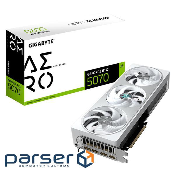Відеокарта GIGABYTE GeForce RTX 5070 Aero OC 12G (GV-N5070AERO OC-12GD)