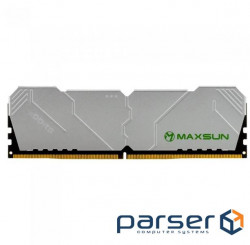 Пам'ять 16Gb DDR5, 6000 MHz, Maxsun Terminator, Silver (MSD516G60W5) (275044)