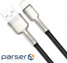 Кабель Baseus Cafule Series Metal Data Cable USB to IP 2.4A 2m Black (CALJK-B01)