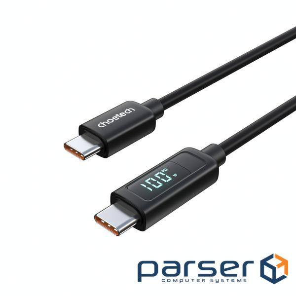 Силіконовий кабель PD100 Вт USB-C до USB-C для циф рового дисплея 1,2 м CHOETECH PD100W U (XCC-1064)