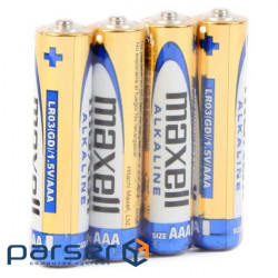 Battery MAXELL Alkaline AAA 4pcs/pack (M-790233.04.CN) (4902580164485)