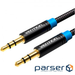 Cable VENTION 3.5mm Male to Male Aux Audio Cable mini-jack 3.5mm 3m Black (P350AC300-B-M)