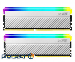 Пам'ять 16Gb x 2 (32Gb Kit) DDR4, 3600 MHz, ADATA XPG Spectrix D45G, White (AX4U360016G18I-DCWHD45G)