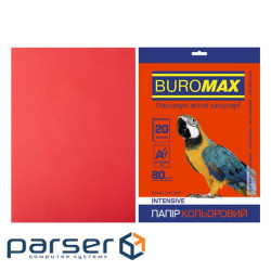 Папір Buromax А 4, 80g, INTENSIVE red, 20sh (BM.2721320-05)