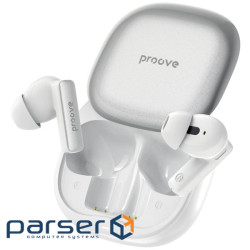 Беспроводные наушники Proove NoLimit TWS with Hybrid ANC (APP) white/silver (TWNL0001AP26)