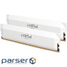Модуль пам'яті CRUCIAL Pro Overclocking DDR5 6400MHz 32GB Kit 2x16GB White (CP2K16G64C38U5W)
