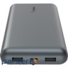 Акумулятор портативний літій-іонний Power Bank Belkin 10000мА·,год, 15Вт, 2хUSB-A/U (BPB011BTGY)