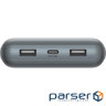 Акумулятор портативний літій-іонний Power Bank Belkin 10000мА·,год, 15Вт, 2хUSB-A/U (BPB011BTGY)