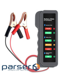 Тестер для акумуляторних батарей BM-310 + крокодилі , 12V, LED (YT-BM-310)