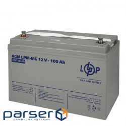 Accumulator battery LOGICPOWER LPM-MG 12 - 100 AH (12В, 100Ач) (3877)