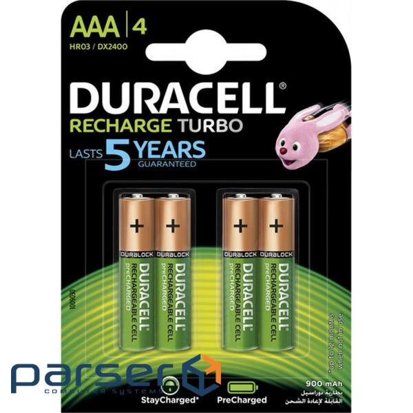 Акумулятор Duracell AAA HR03 900mAh * 4 (5005015)