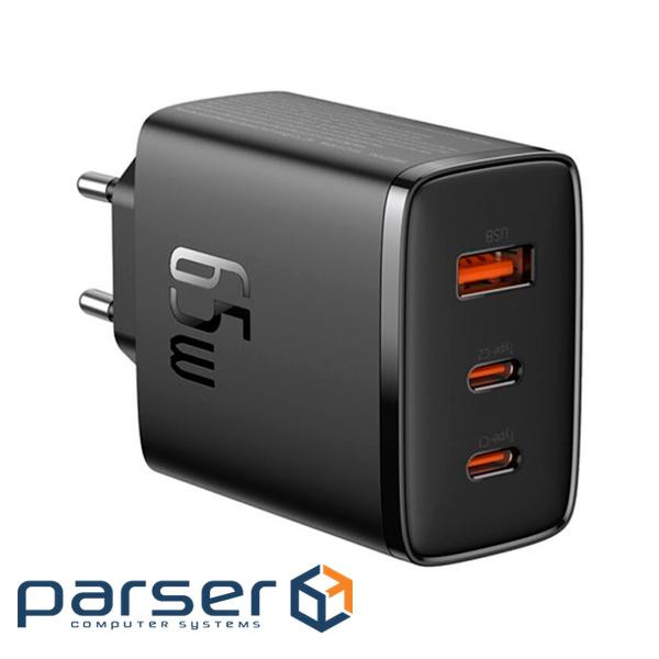 Зарядний пристрій Baseus Cube Pro Fast Charger 2C+U 65W black (P10152301113-00)