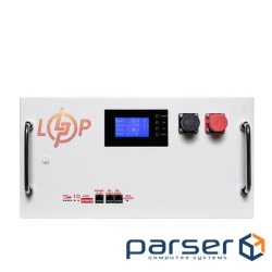 Аккумулятор LP LiFePO4 51,2V - 280 Ah (14336Wh) (BMS SP 200A/100А) RM RS485/CAN LCD WH (38155)
