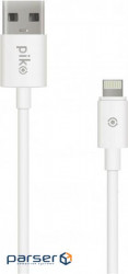 Дата кабель USB 2.0 AM to Lightning 1.2m white Piko (1283126496165)
